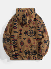 Geometric Warm Hoodie