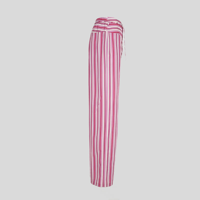 מכנס פסים וורוד דגם PINK