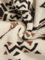 Geometric Fleece Sweatshirt