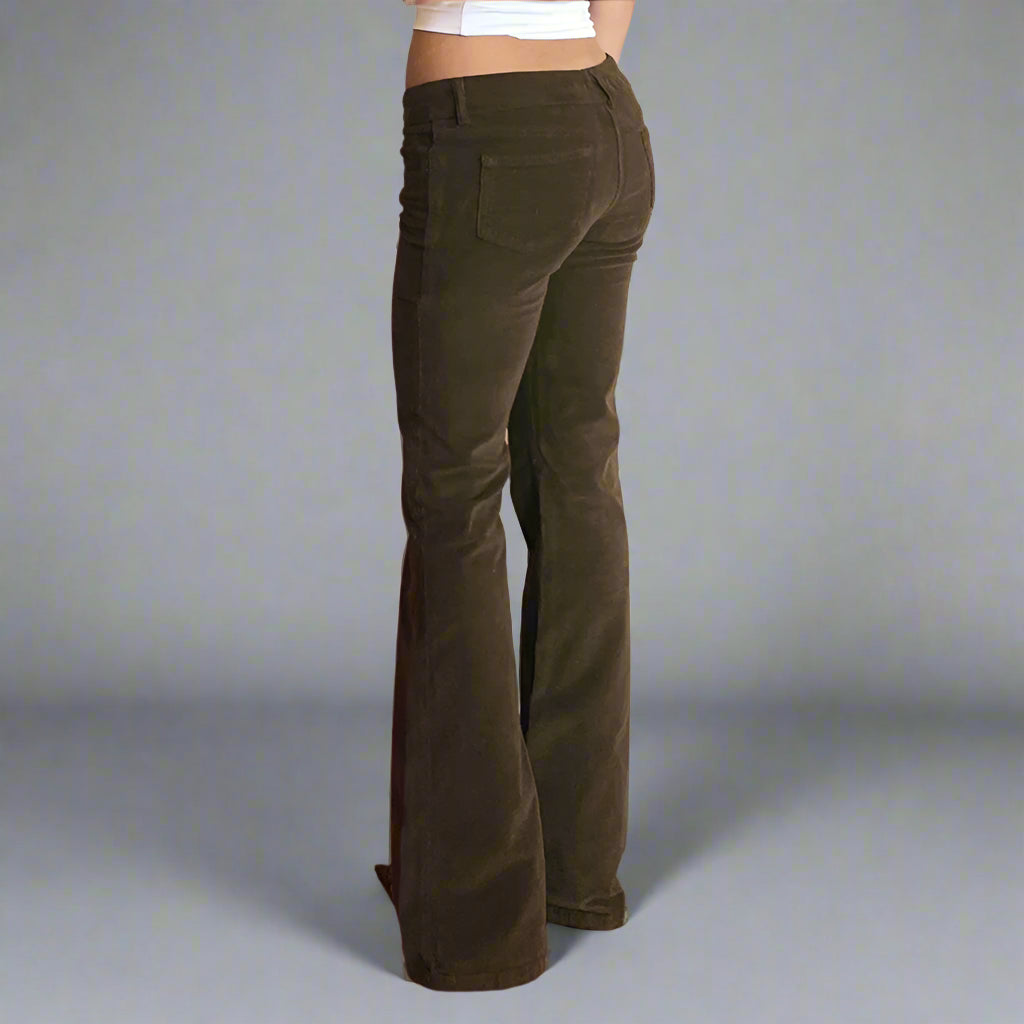 HJ Low-Rise Brown Flares