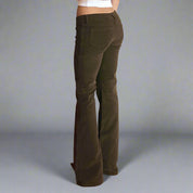 HJ Low-Rise Brown Flares