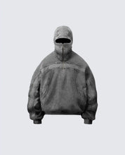 Rock Eye-Cutout Zip Hoodie