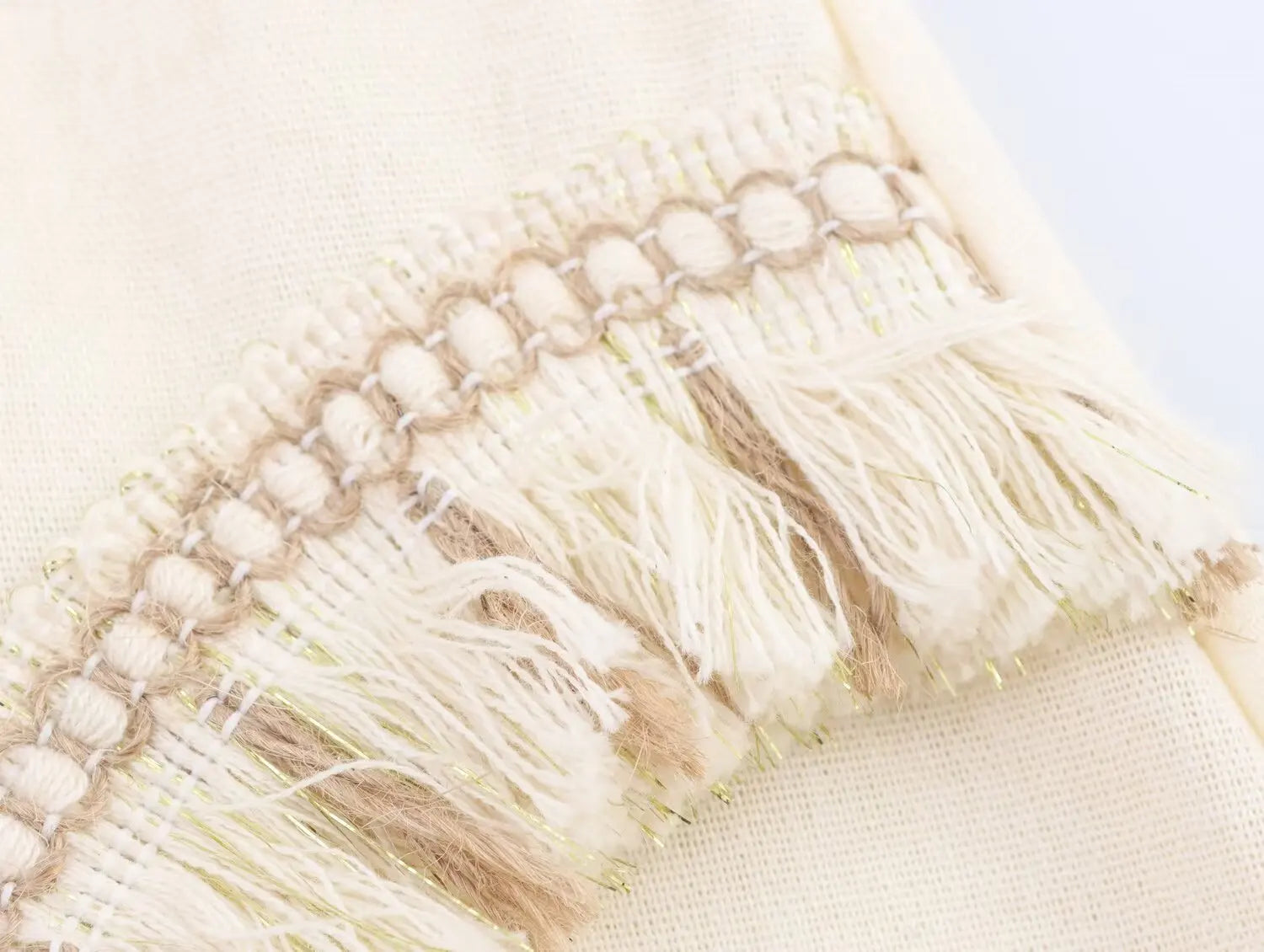 Shanti- White Top and Skirt Set with Fringes