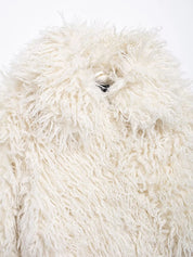 JUL Short White Fur Coat