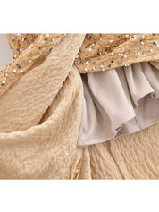 JOL Sequin Halter Evening Dress