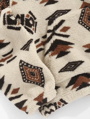 Geometric Fleece Sweatshirt