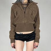 ג'קט חום וינטג' דגם IOO