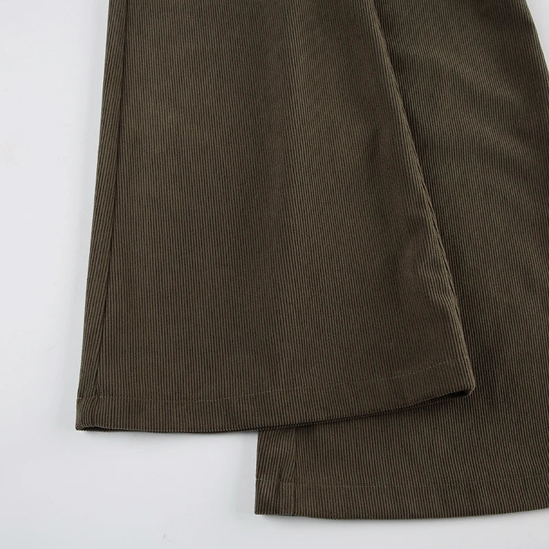HJ Low-Rise Brown Flares