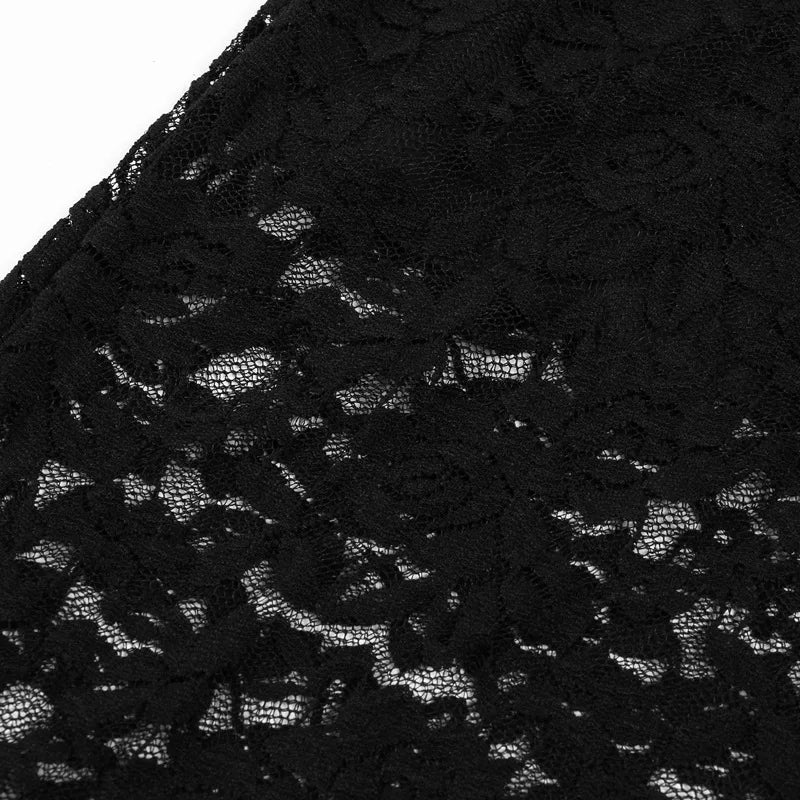 Nom Black Lace Skirt & Tank Set