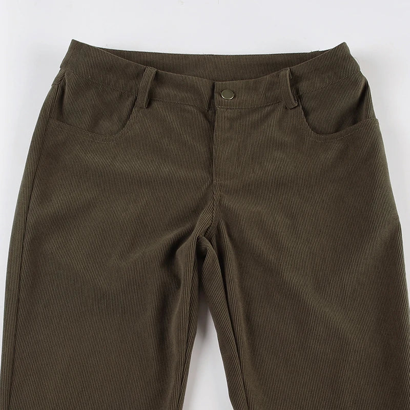 HJ Low-Rise Brown Flares