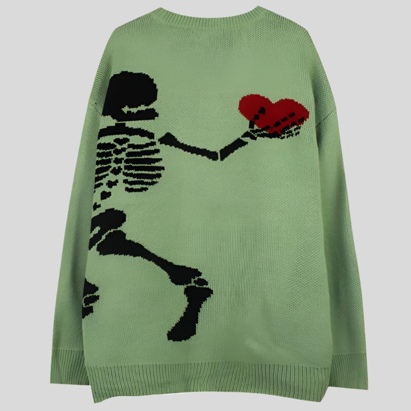 G Skeleton-Heart Sweater