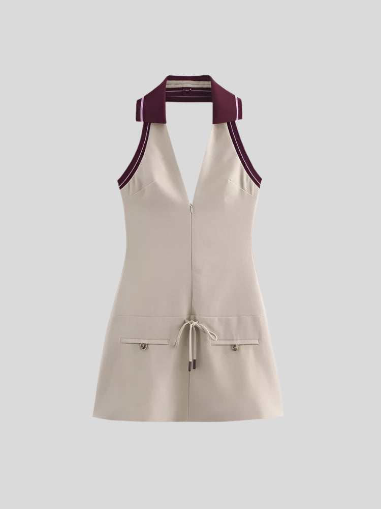 UU College Halter Mini Dress