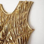 GOLD Gold Maxi Evening Dress