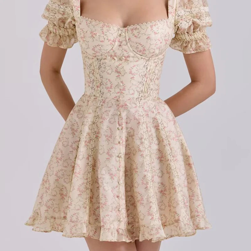 Janusz - 50s style wide mini dress