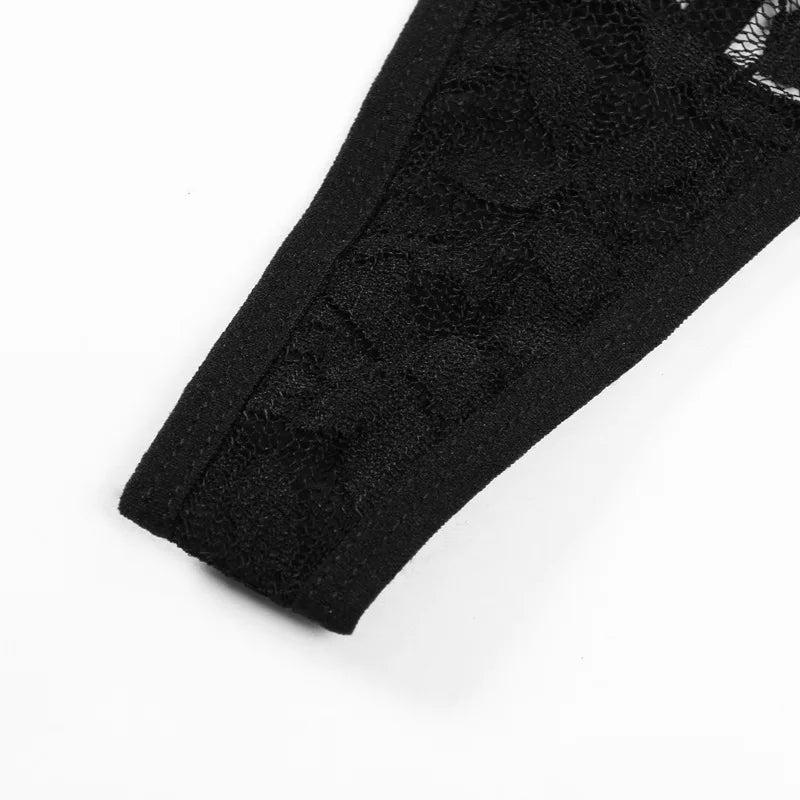 Nom Black Lace Skirt & Tank Set