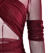 HIK Semi-Sheer Bodycon Dress