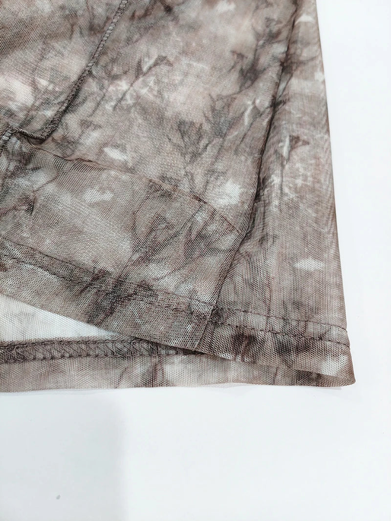 KIK Cut-Out Sheer Top