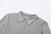 Nom Fitted Button Mini Dress