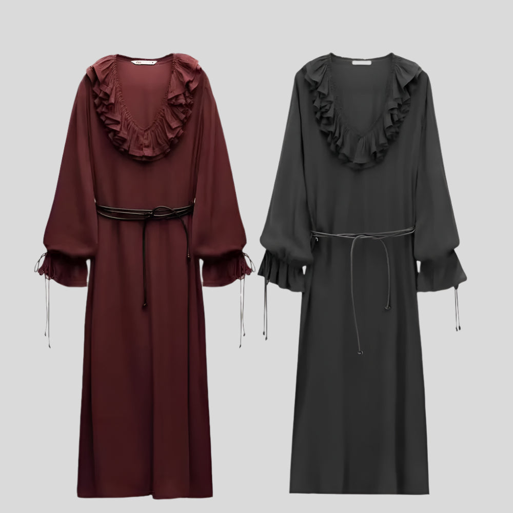 HI Rustic Long-Sleeve Dress