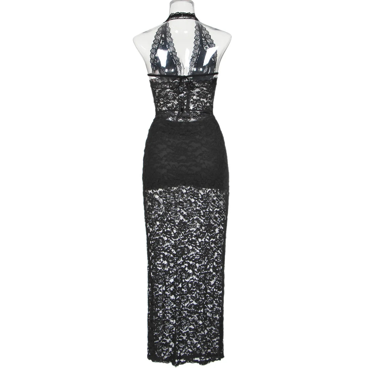 Nom Black Lace Skirt & Tank Set