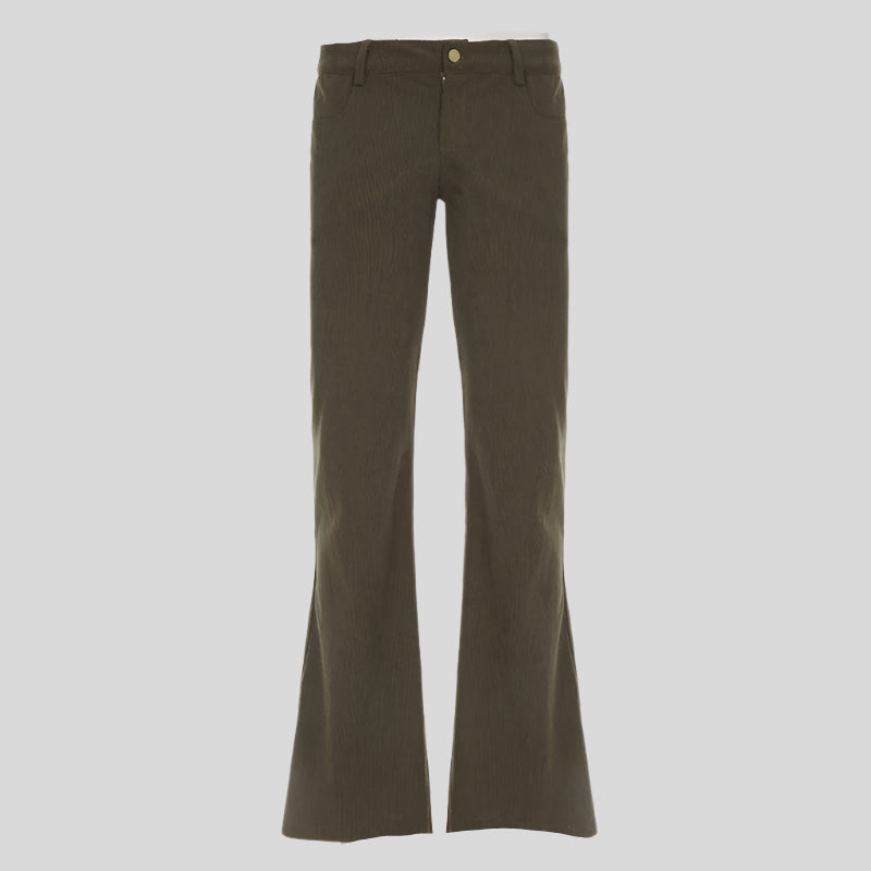 HJ Low-Rise Brown Flares