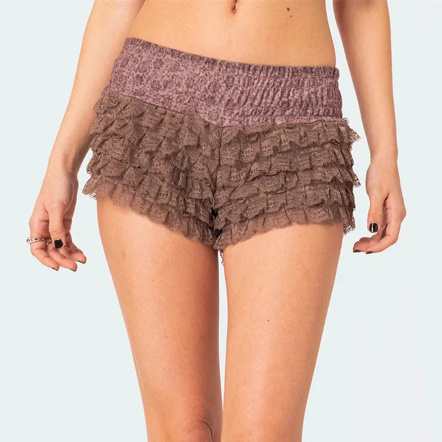 HIO Lace-Trim Shorts