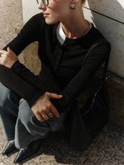 H Button Long-Sleeve Basic