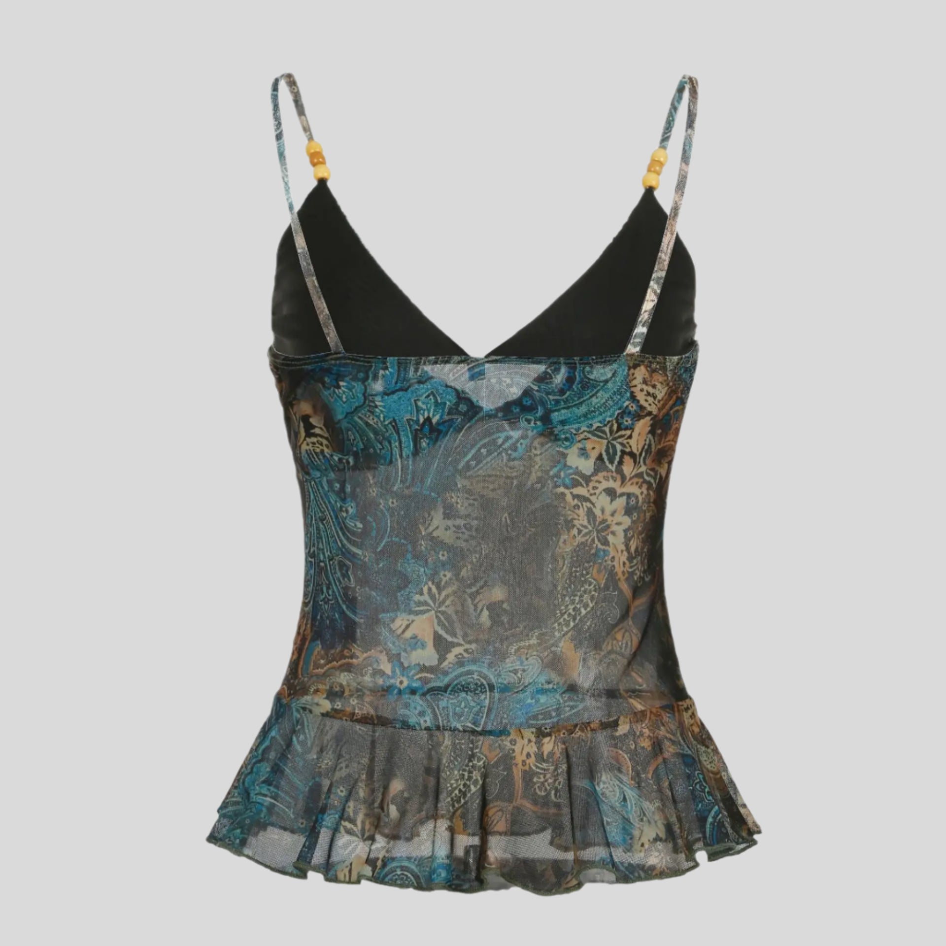 Tank top with beads