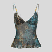 Tank top with beads
