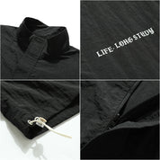 JUX Mandarin-Collar Shirt