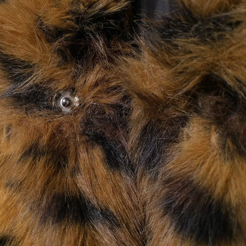 J Leopard Fur Jacket