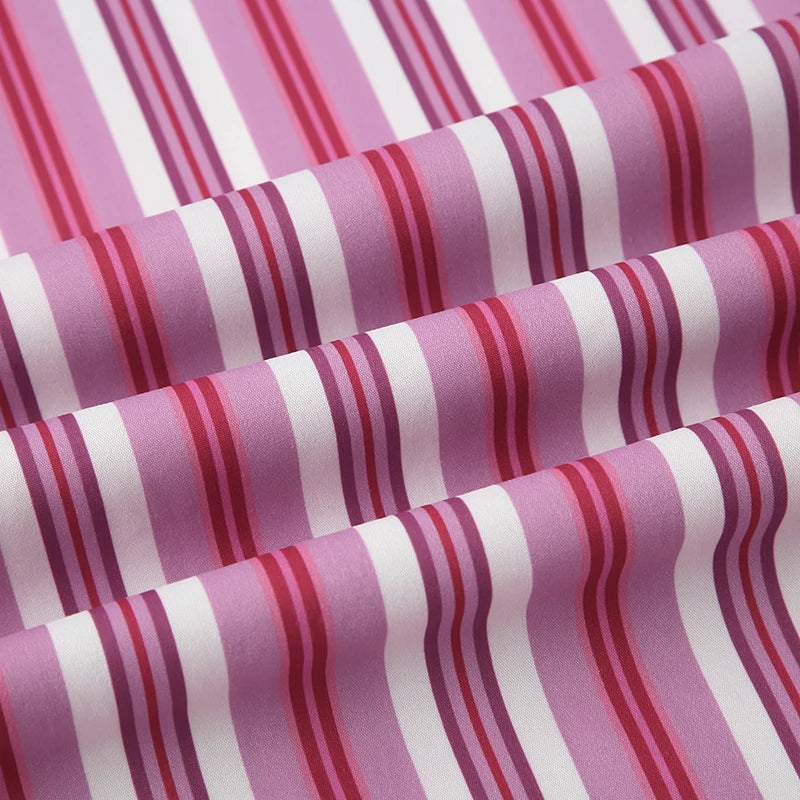 מכנס פסים וורוד דגם PINK