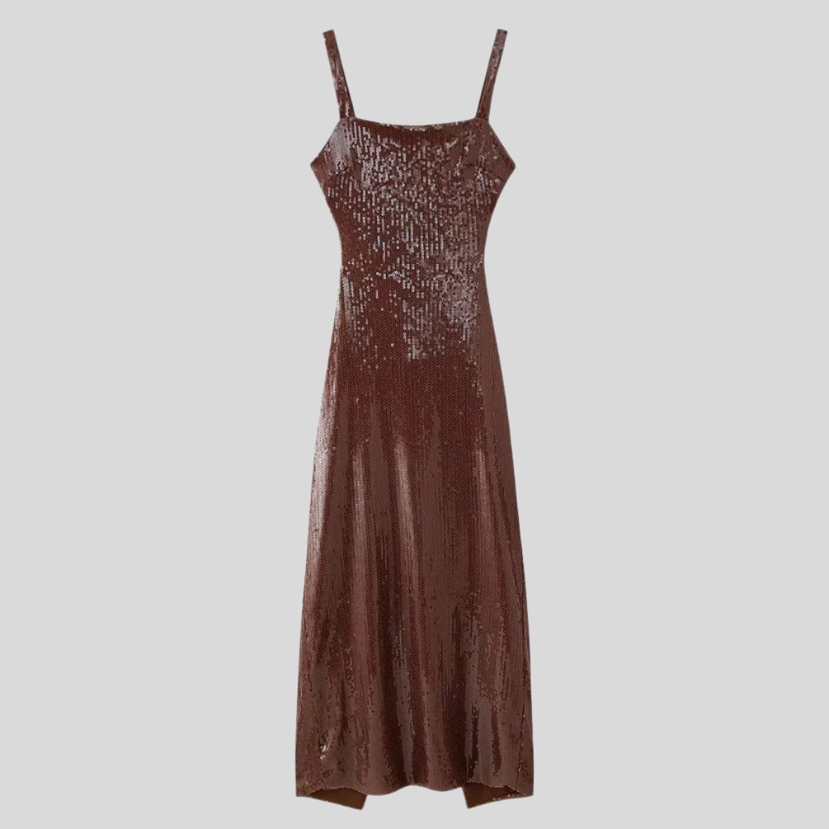KEND Brown Sequin Evening Dress