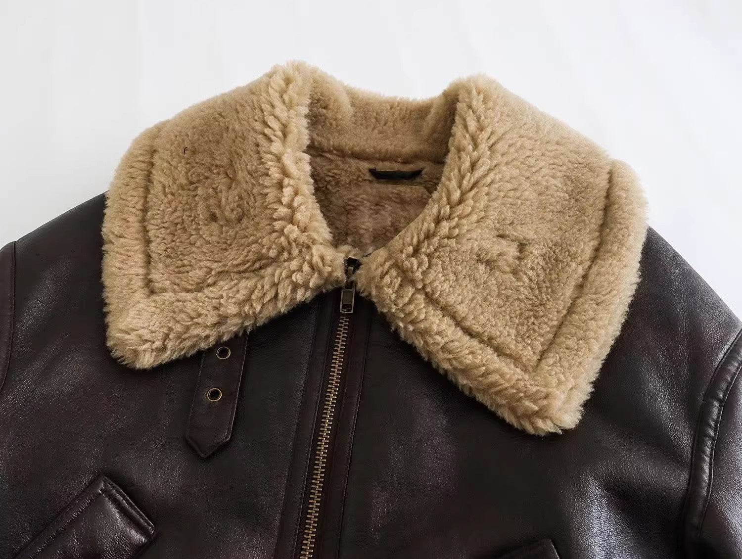 JOM Brown Fur Jacket with Fur
