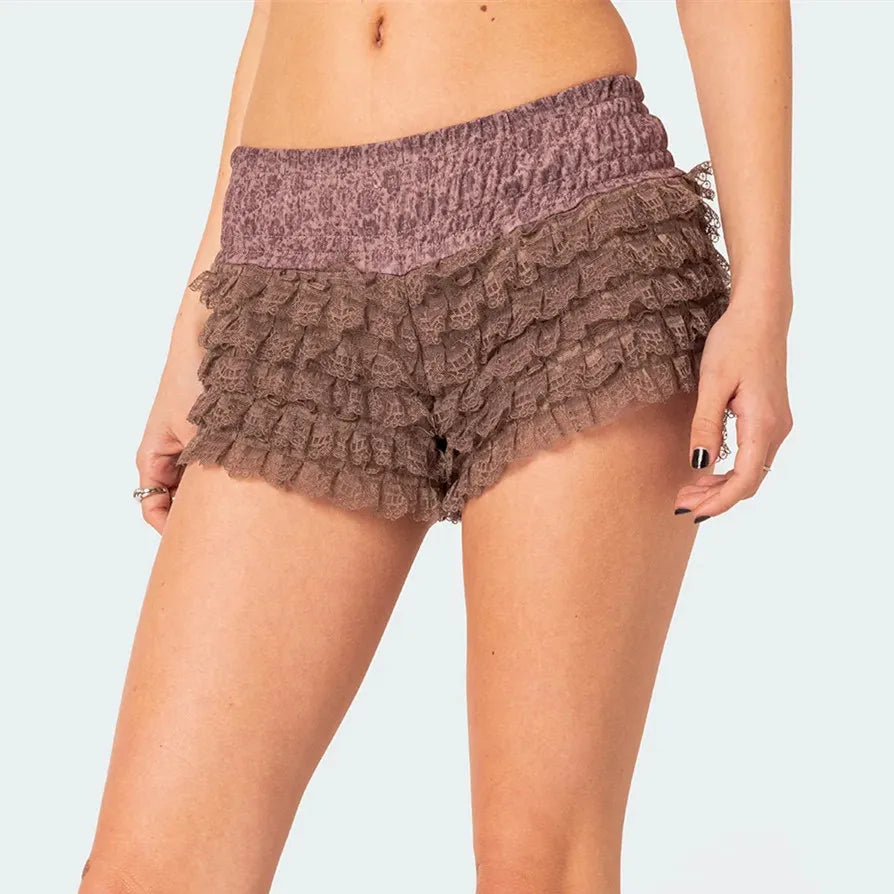 HIO Lace-Trim Shorts