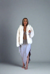 Pearl White Fur Coat