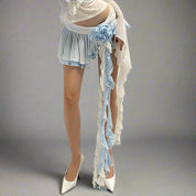 SO Tiered Blue Skirt