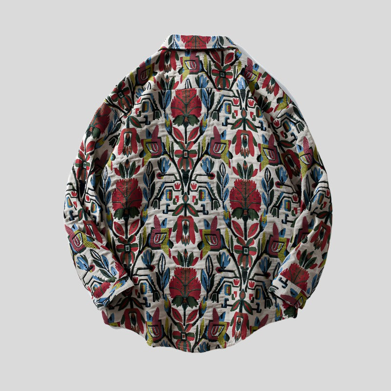 Floral Embroidery Shirt