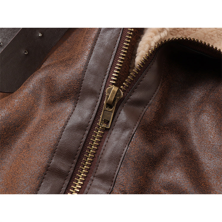 Jim Fur-Lined Leather Jacket