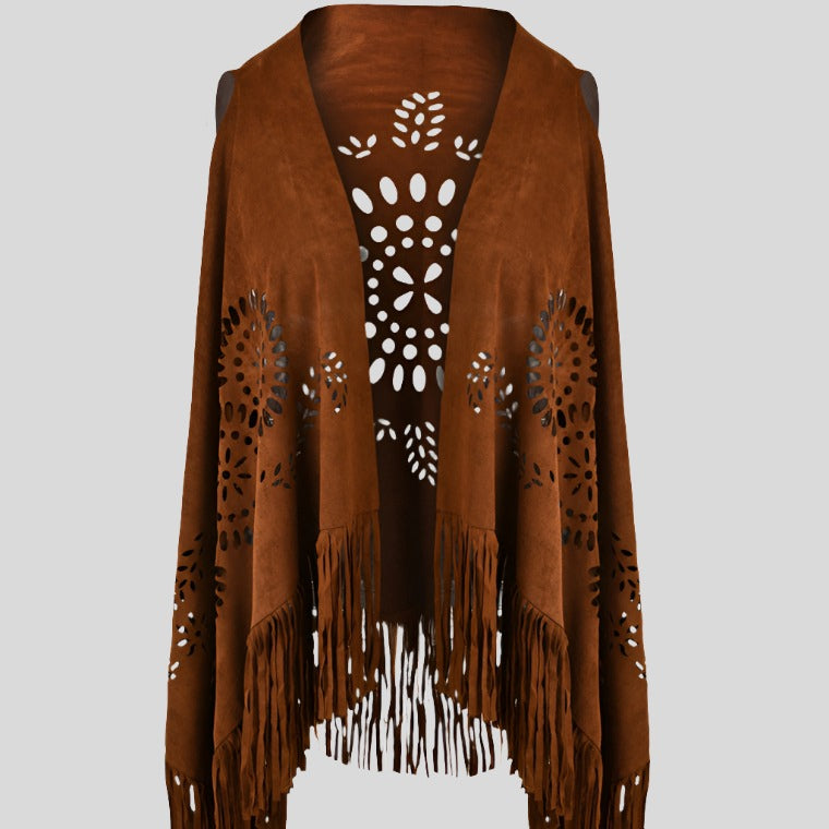 Fringed Vest Cover-Up