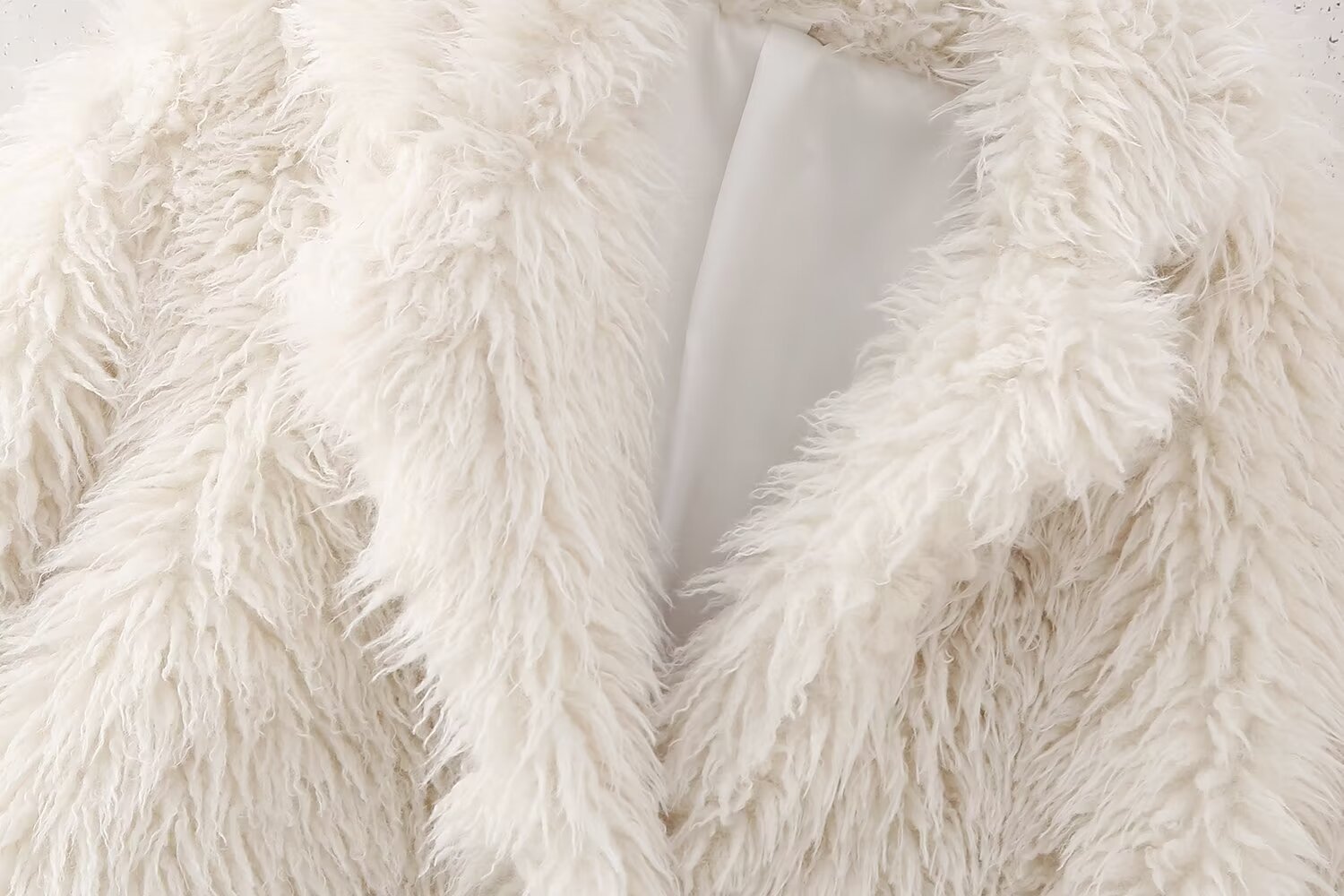 Pearl White Fur Coat