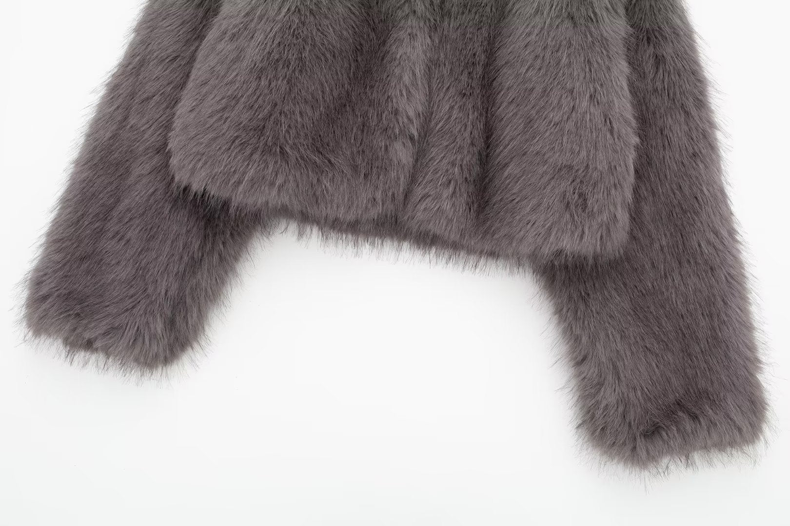 Grey Fox Fur Coat