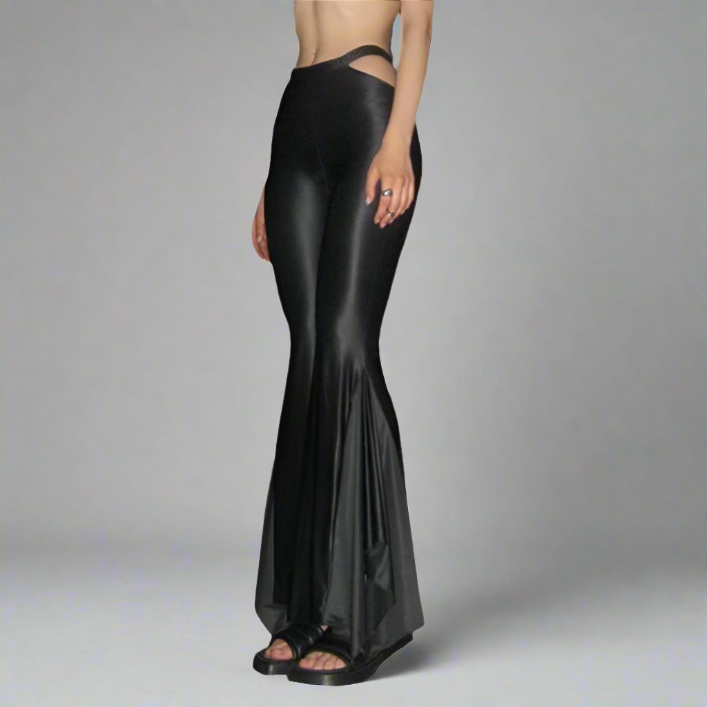 GH Glossy Black Flares