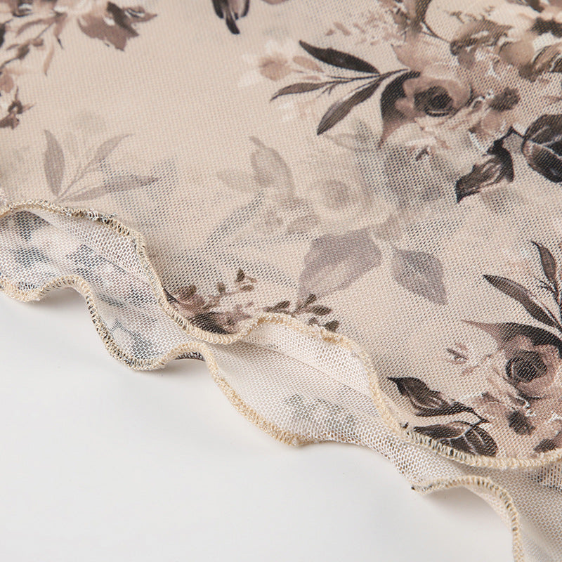 Floral Bodycon Maxi Skirt