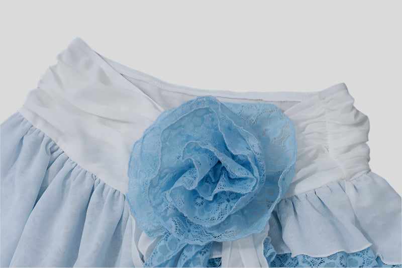 SO Tiered Blue Skirt