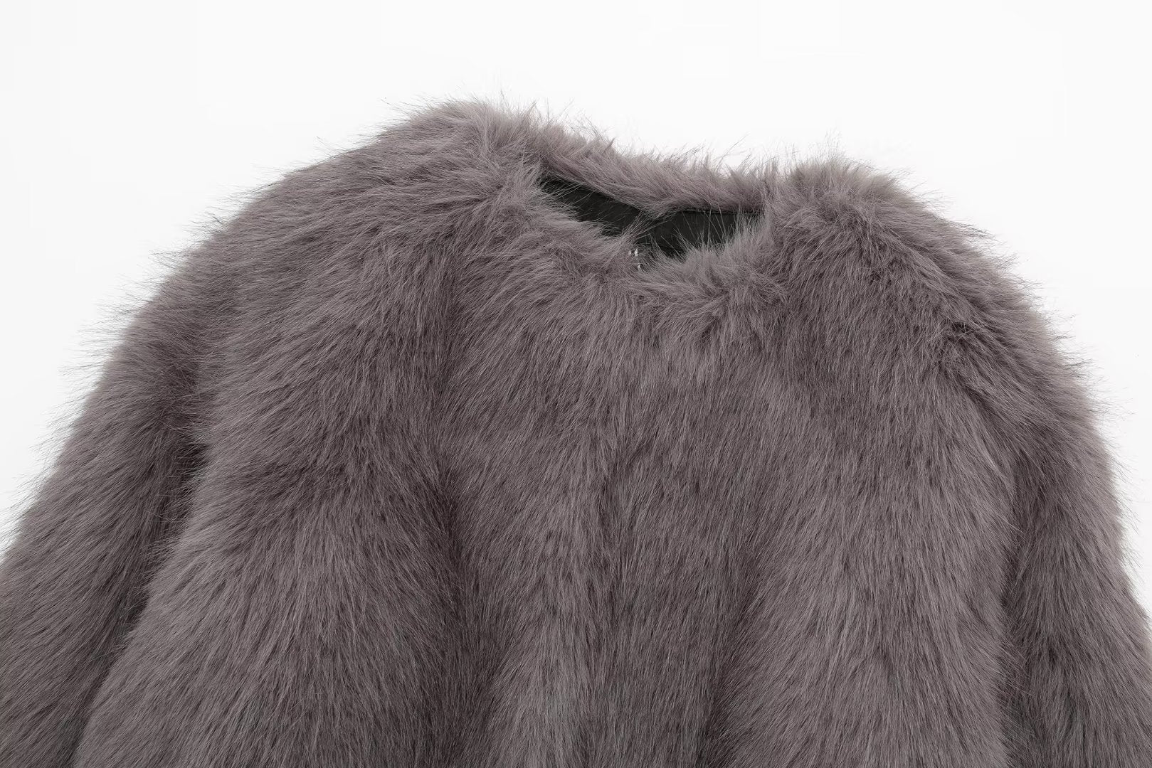 Grey Fox Fur Coat