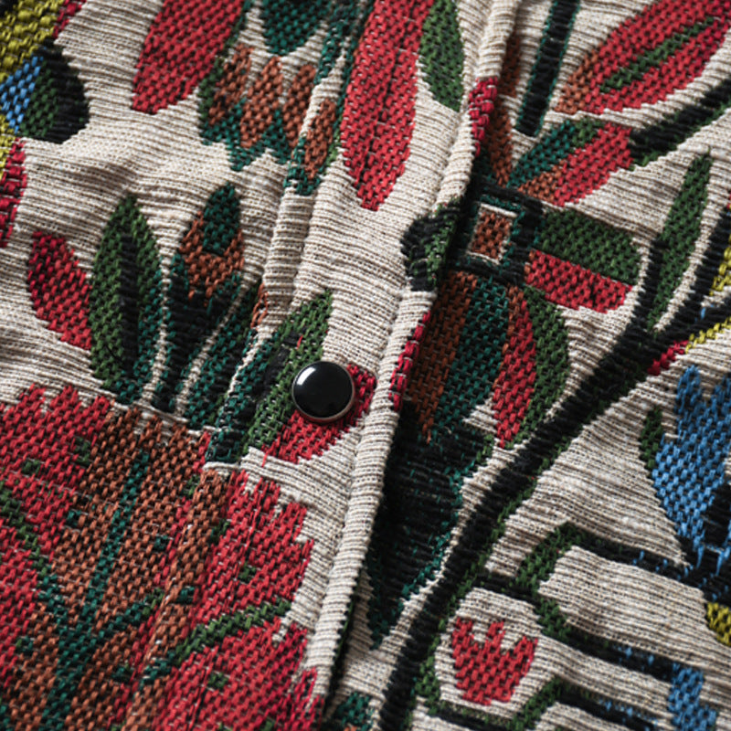 Floral Embroidery Shirt