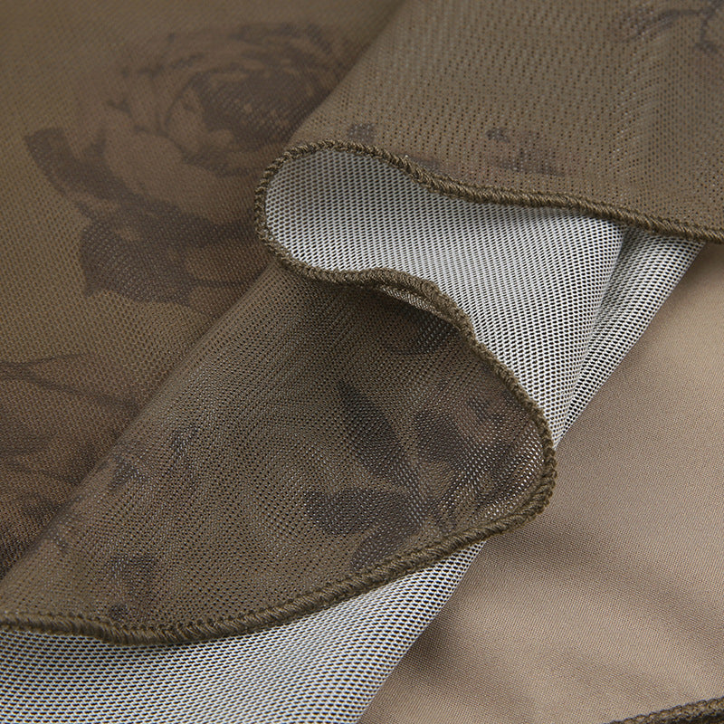 Ho Floral Trim Maxi Skirt