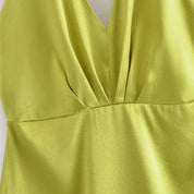 SUN Midi Satin Dress