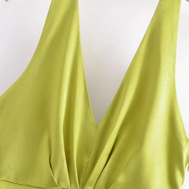 SUN Midi Satin Dress